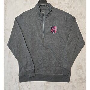 St. Louis City SC Antigua 1/4 Zip Pullover Sweatshirt Men's LARGE Charcoal